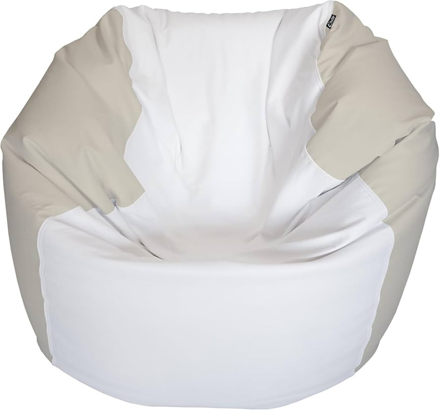 E-SeaRider Round Marine Beanbag (Medium, Multi) (White/Beige) | Amazon (US)