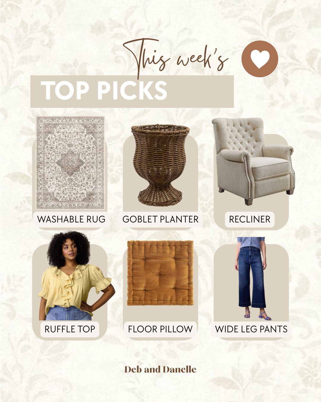 Our most-loved items of the week include my new outfit from Kohl's, our cozy recliner, and a washable rug.  

 #LTKHome #LTKMidsize