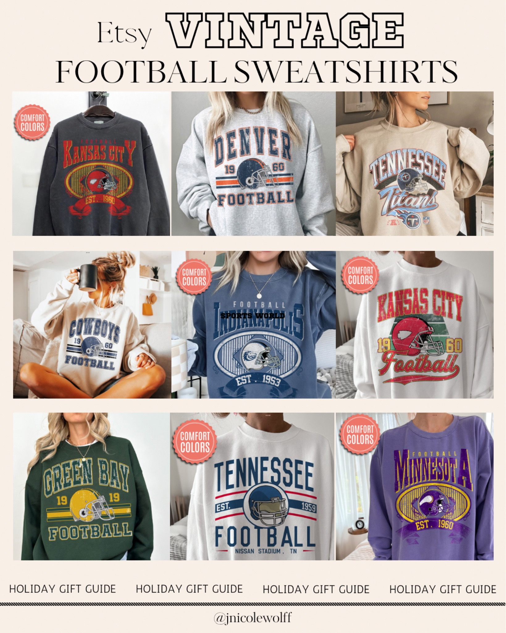 Vintage Football Sweatshirt on Etsy! Retro football sweatshirt

#LTKfindsunder50 #LTKGiftGuide #LTKSeasonal