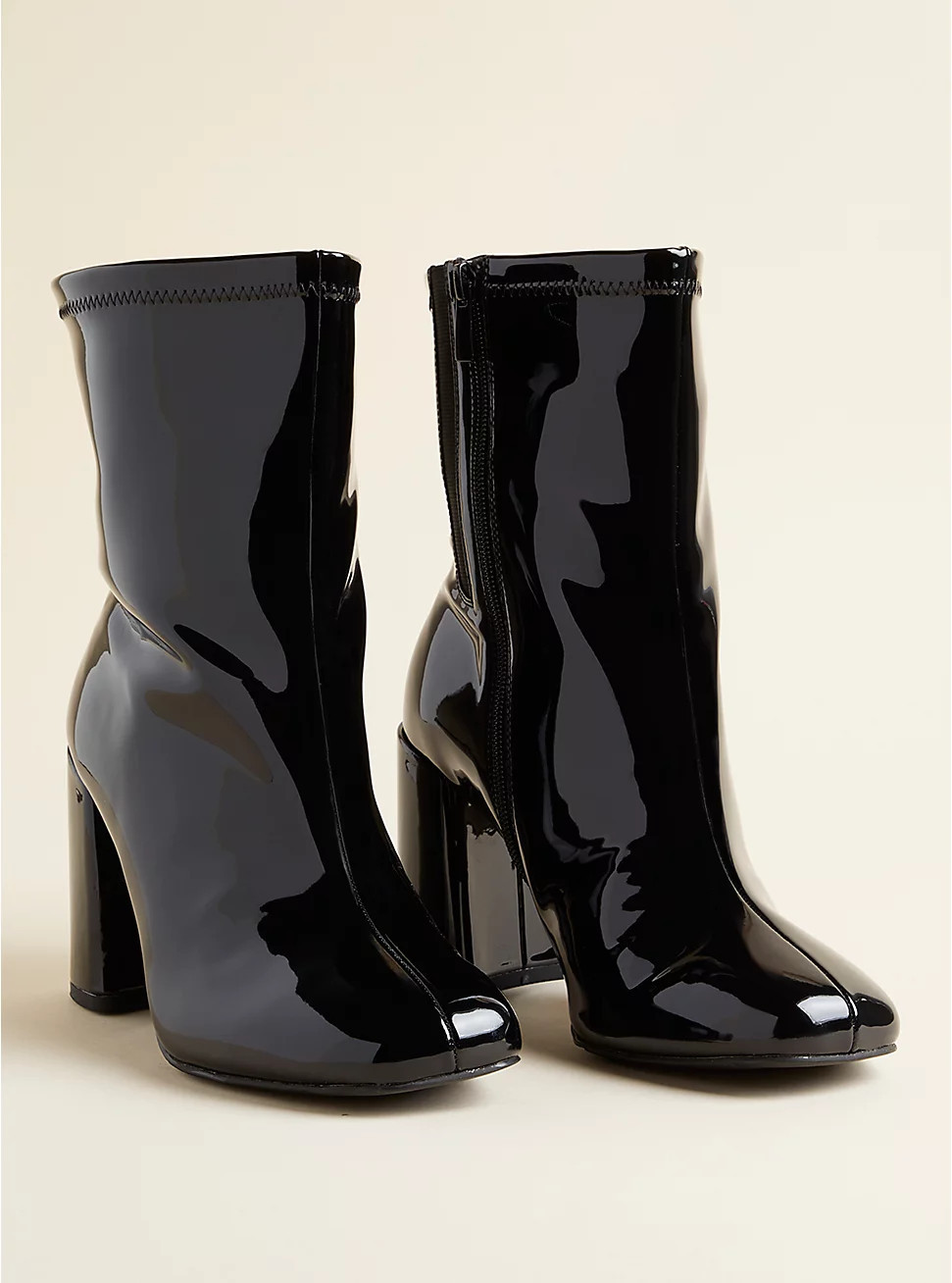 Stretch Patent Bootie (WW) | Torrid (US & Canada)