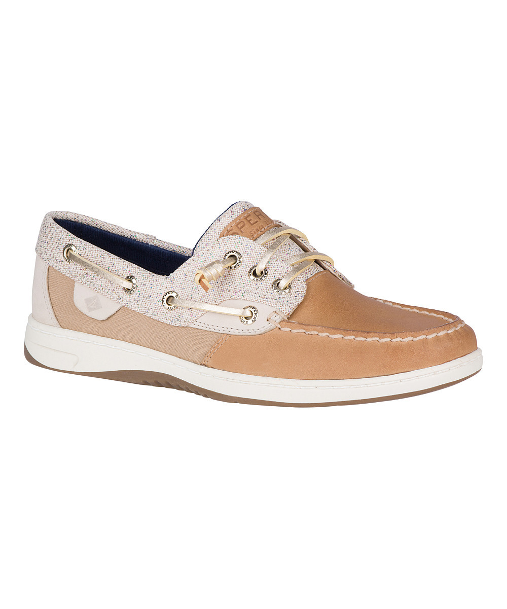 Sperry Top-Sider Women's Boat Shoes LINEN/OAT - Linen & Oat Sparkle Rosefish Boat Shoe - Women | Zulily