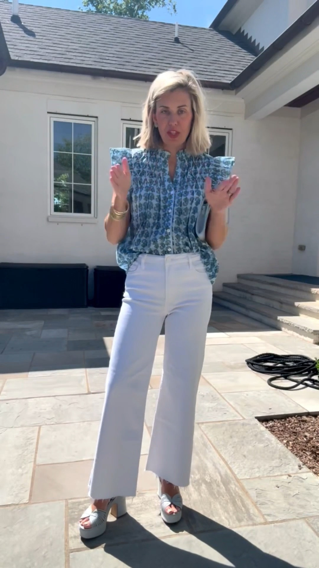 The details of this blouse are fabulous! I’m telling y’all… Social Threads has the most gorgeous new arrivals! I’m in a small top, 26 jeans & 8 heel.  
 *Use my code Catherine20 on A+B for my bangles 
 *Use code MIXANDMATCH for my bag

#LTKmomlife #LTKdayinmylife #LTKSeasonal