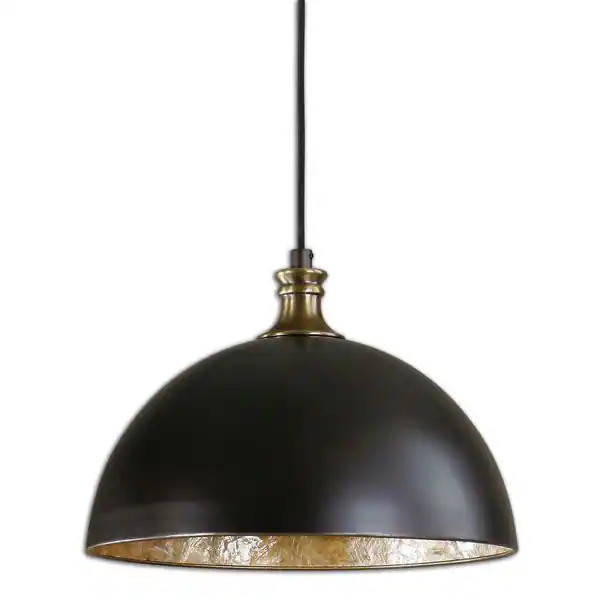 Uttermost Placuna 1-light Pacific Bronze Pendant | Bed Bath & Beyond