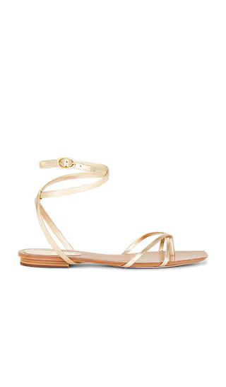 Allegra Sandal in Pale Gold | Revolve Clothing (Global)