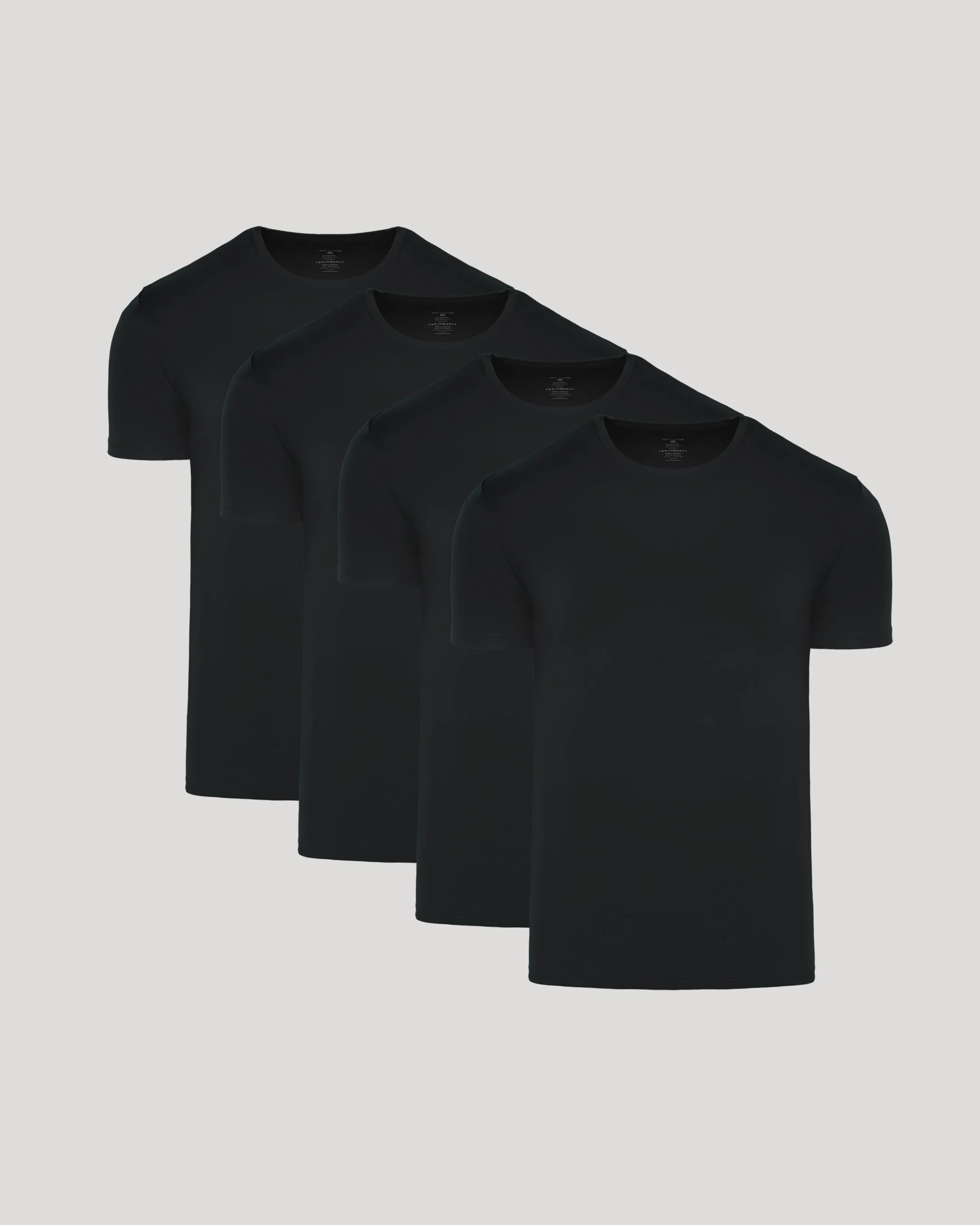 Black Pima Crew Neck 4-Pack | True Classic