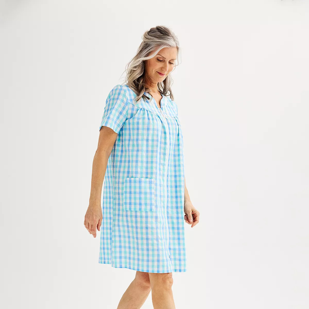 Women's Croft & Barrow® Woven Zip Robe | Kohl's