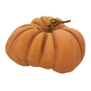 11" Taupe-Orange Flat Pumpkin by Ashland® | Michaels Stores
