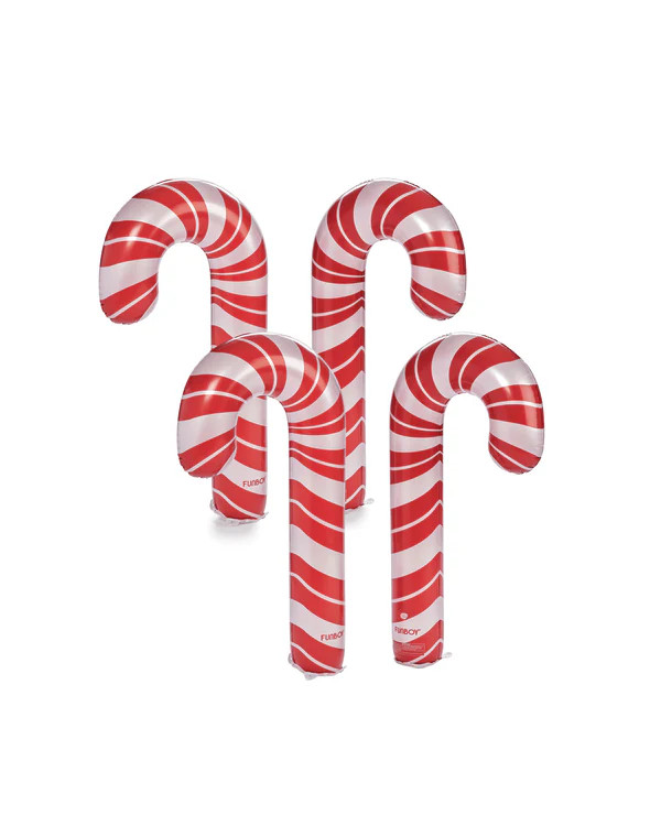 Inflatable Candy Cane Bundle
                      Light-Up, 4-Pack | FUNBOY