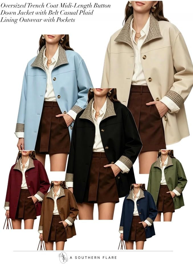 Chic trench coats to elevate your style! Perfect for any occasion. #Fashionista #TrenchCoat | Amazon (US)