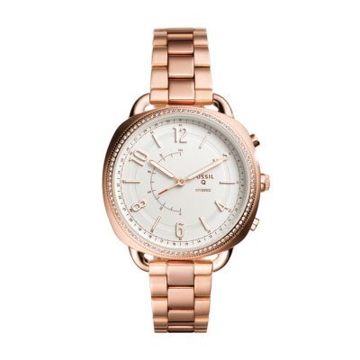 Hybrid Smartwatch - Q Accomplice Rose Gold-Tone Stainless Steel | Fossil (US)
