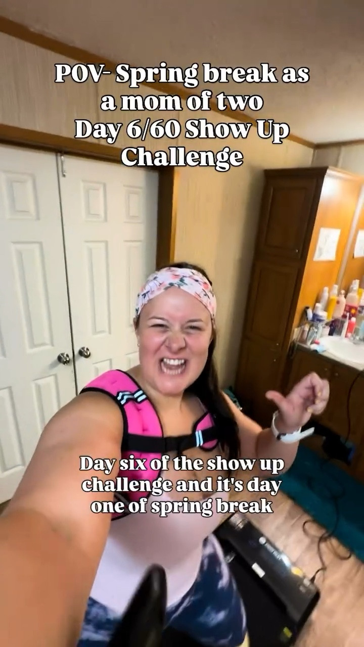 Day 6/60 Show Up Challenge 
My kids are both home for Spring break so today was a Two-a-day. This week will be messy but I committed to showing up no matter what. 🫡

Early weighted incline walk. @deerrun_official @pitpat_official (AMANDA12)
FB lift in the afternoon. 
Protein. @1upnutrition (AMANDAM) Sunshine. Walk/ Snuggles w my little guy. This is why I workout so I can carry him home. 💪 

Showing up doesn’t have to be perfect… just consistent.
Show up. Do your best. Get it done. 💪✨ Let’s have a great week!! 🙌

#fitnessjourney #momlife #momof2 #workout #motivation

#LTKfitnessgoals #LTKSaleAlert #LTKActive