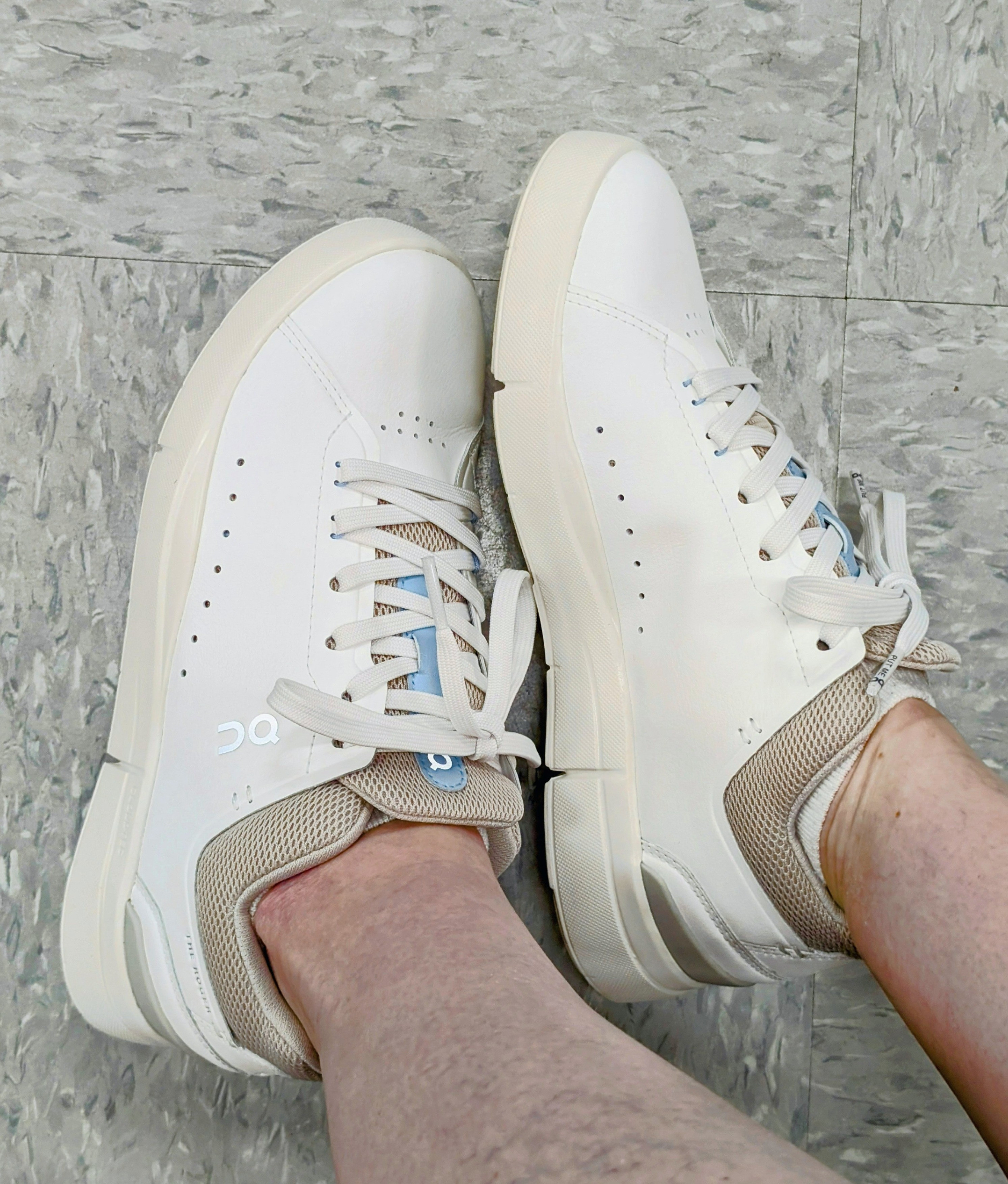 On Roger Advantage flat sneakers on sale! White/sand color with tan and blue features. Great everyday shoes.

#LTKShoeCrush #LTKSaleAlert #LTKActive