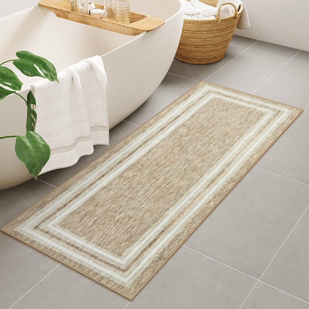 OJIA Runner Rug 2'x5' Kitchen Rugs Non Slip Washable Rug Runners for Hallways Printed Thin Soft E... | Amazon (US)