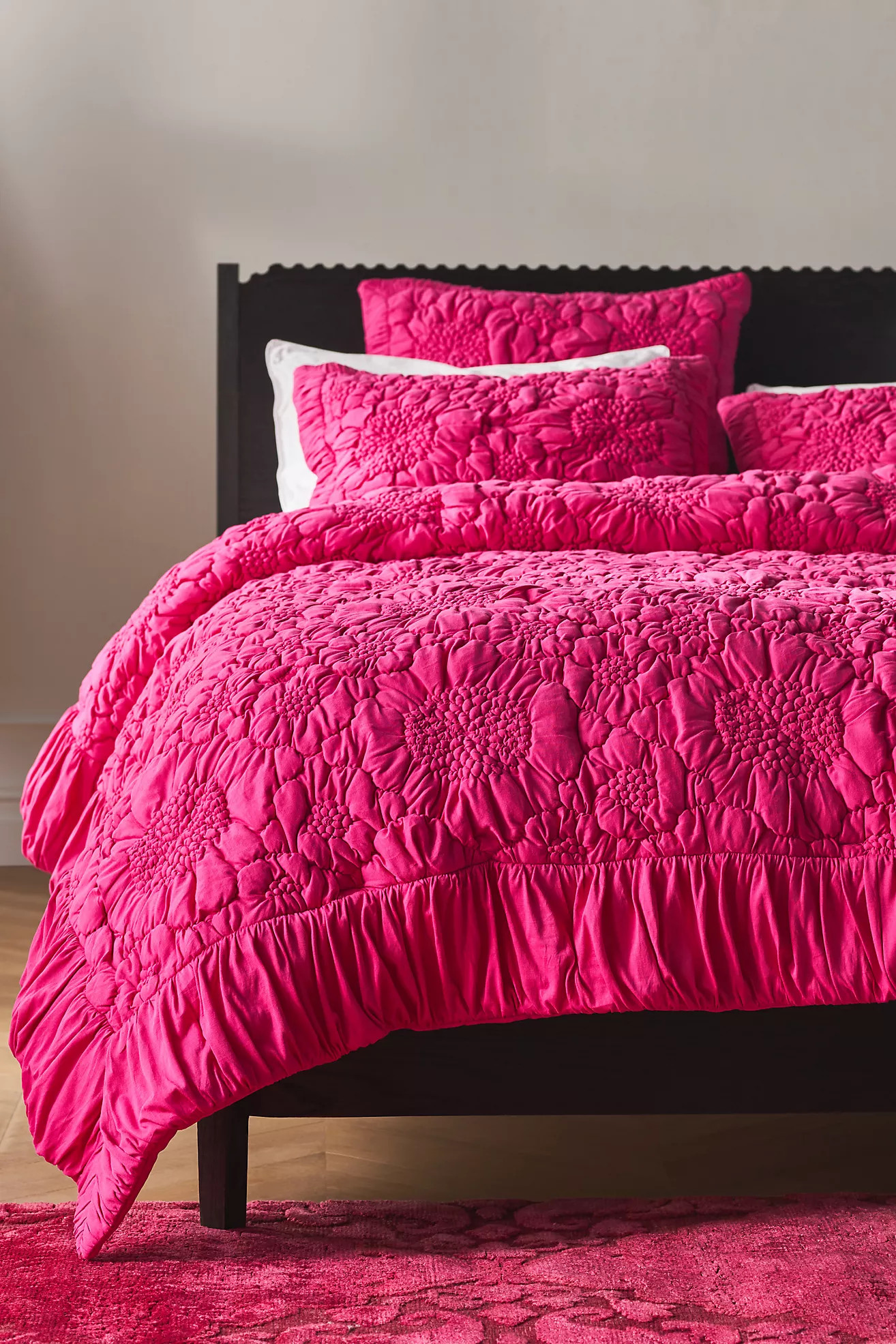 Dahlia Floral Jersey Quilt | Anthropologie (US)