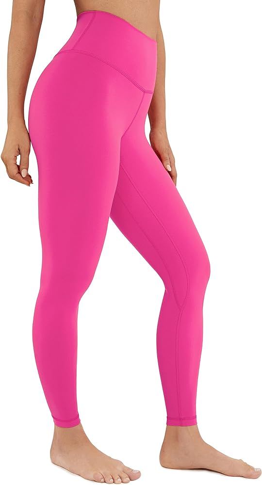 CRZ YOGA Womens Brushed Naked Feeling Workout Leggings 25" / 28"- High Waisted Gym Compression Tu... | Amazon (US)