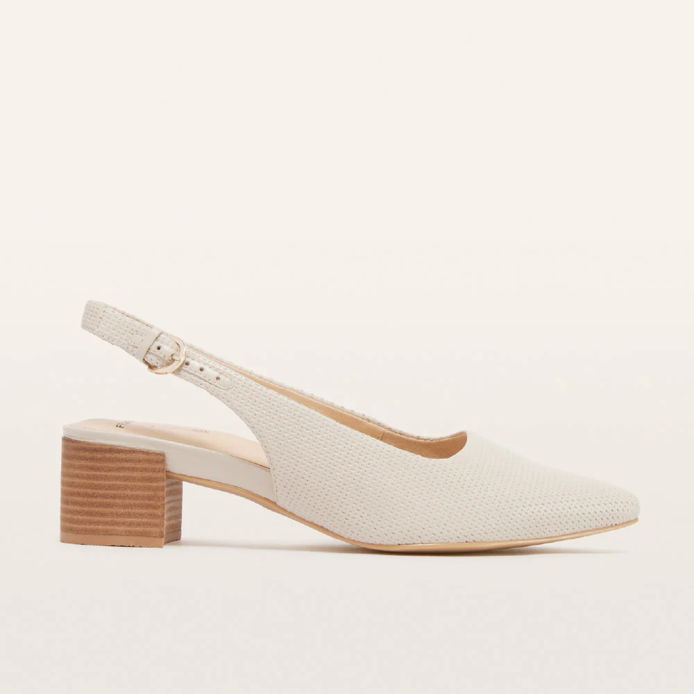 Juliett III Ecru Punched Women's Low Heels | FRANKIE4 | FRANKIE4