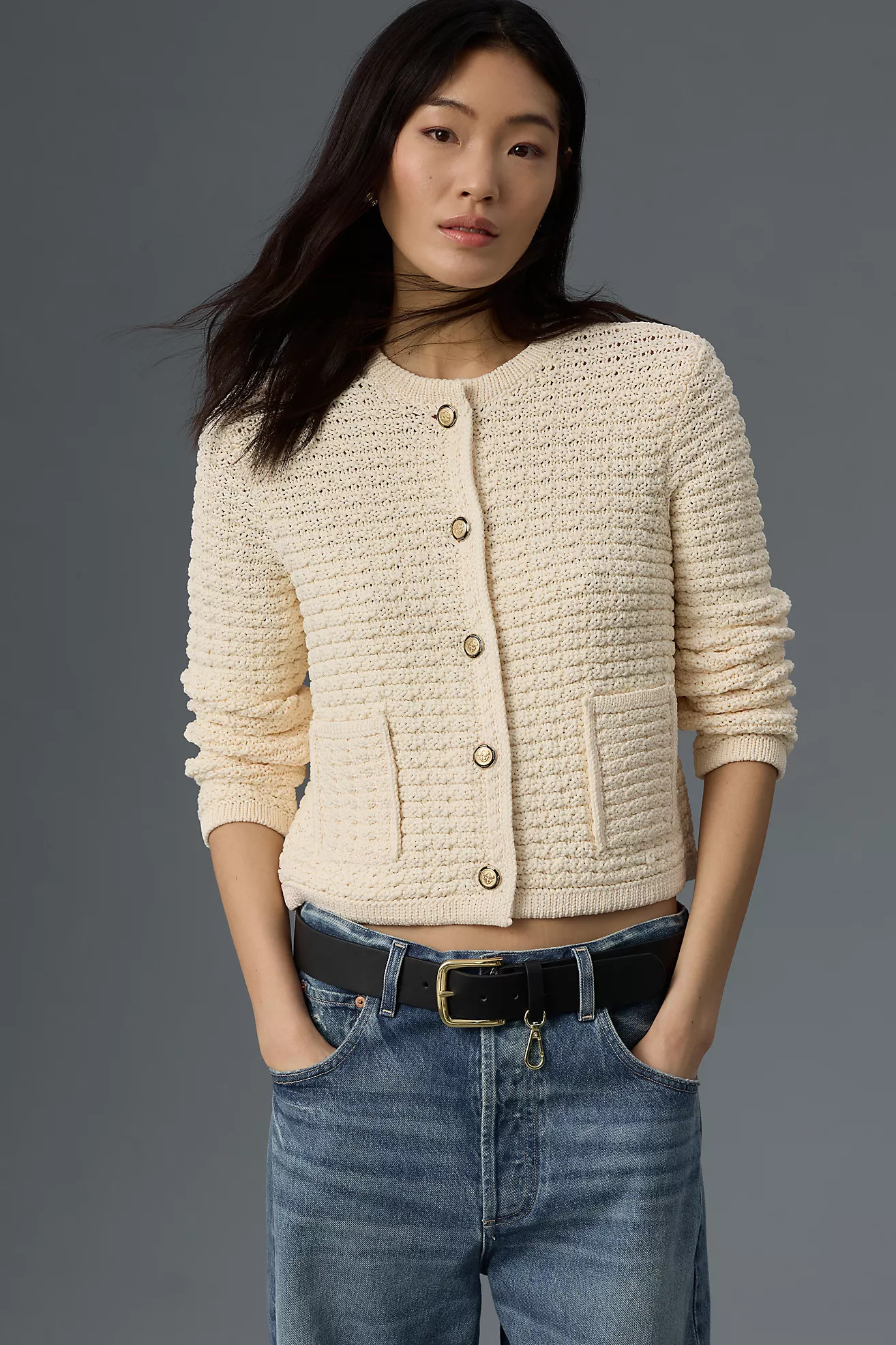 By Anthropologie Textured Cardigan Sweater | Anthropologie (US)