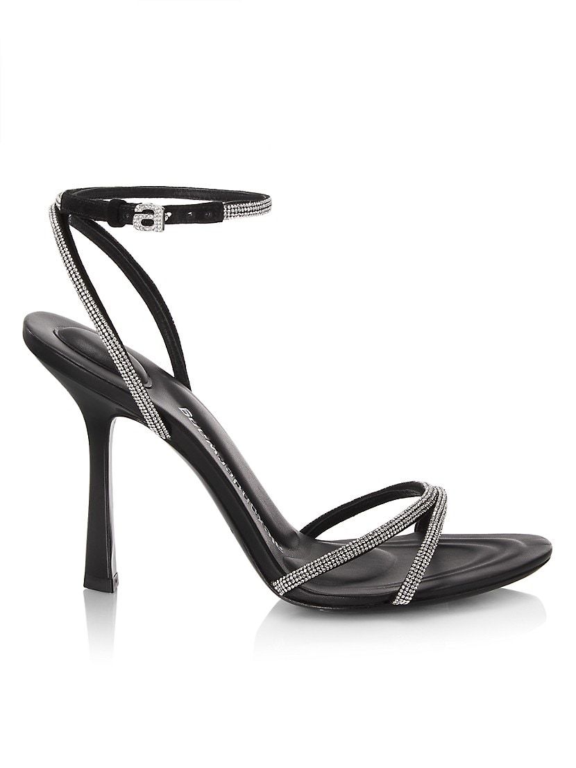 Dahlia 105 Crystal-Embellished Ankle-Strap Sandals | Saks Fifth Avenue (UK)