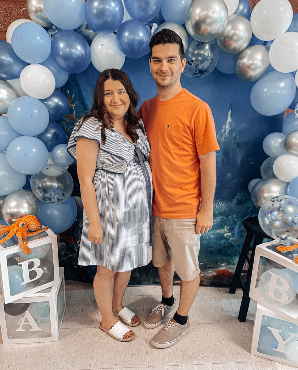 Showered our little boy this weekend with lots of love and gifts 💙 we cannot wait to meet our little guy!!🥹

My sailor inspired dress is being restocked soon! Bump friendly and perfect for summer ⚓️☀️

Baby shower dress, bump friendly dress, maternity dress, hazel and olive, stripe dress, summer dress, summer sandals, white sandals, baby shower outfit, summer outfit, blue outfit idea 

#LTKFindsUnder100 #LTKShoeCrush #LTKStyleTip