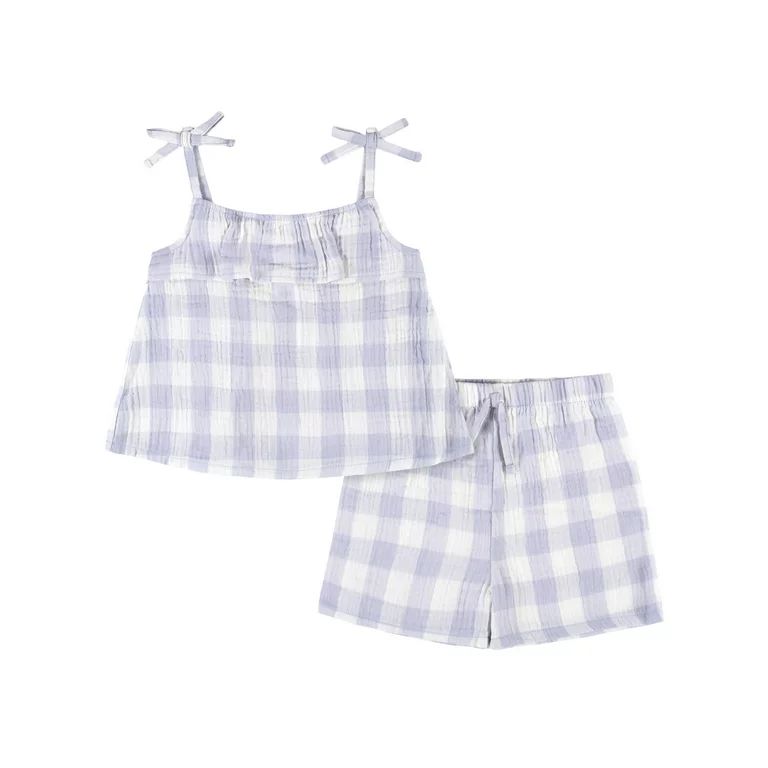 Modern Moments by Gerber Baby & Toddler Girls Tank Top and Short, 2 Piece Outfit Set, (12M - 5T) | Walmart (US)