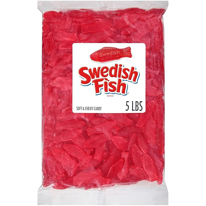 SWEDISH FISH Soft & Chewy Gummy Candy, Bulk Candy, 5 lb | Amazon (US)