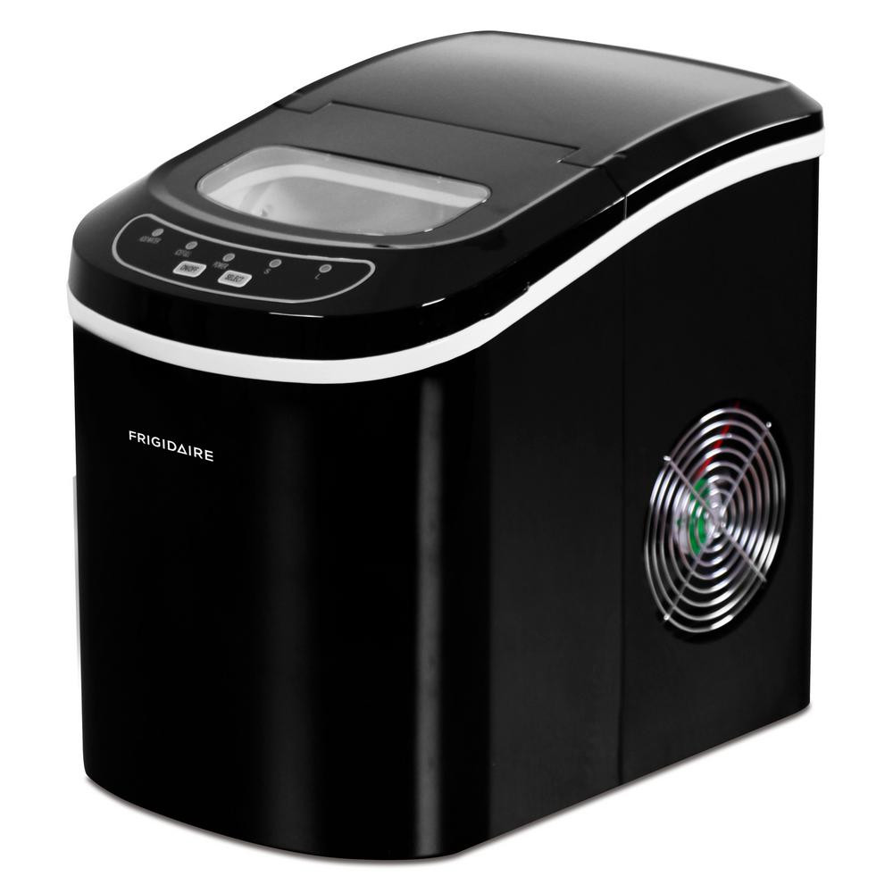Frigidaire 26 lb. Freestanding Compact Ice Maker in Black | The Home Depot