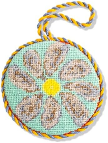Furbish Needlepoint Icon Ornament - Cute Christmas Tree Ornament, Eclectic Holiday Decor, Stockin... | Amazon (US)