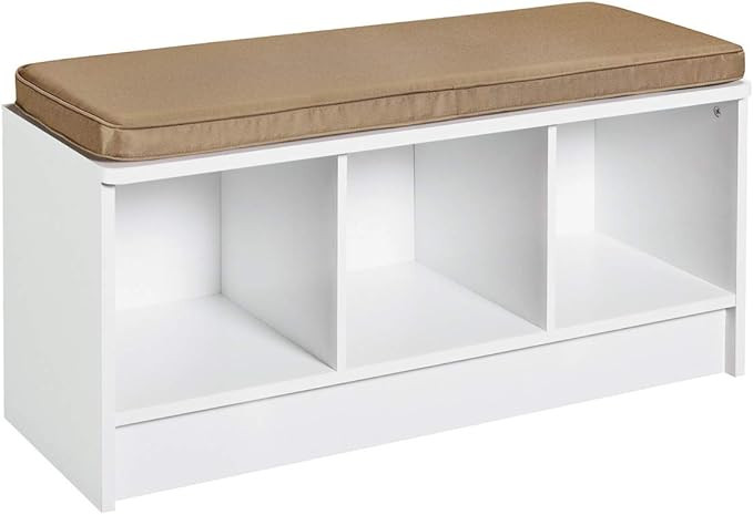 ClosetMaid 1569 Cubeicals 3-Cube Storage Bench, White | Amazon (US)