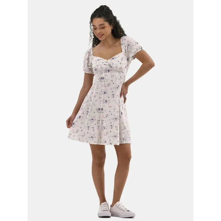 No Boundaries Woven Midi Dress, Women’s | Walmart (US)