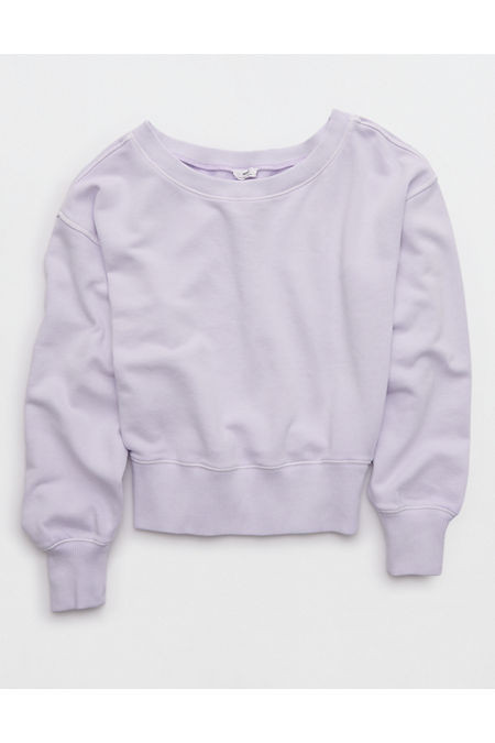 Aerie Go-To Off The Shoulder Sweatshirt Women's Lavender Dawn XXS | American Eagle Outfitters (US & CA)