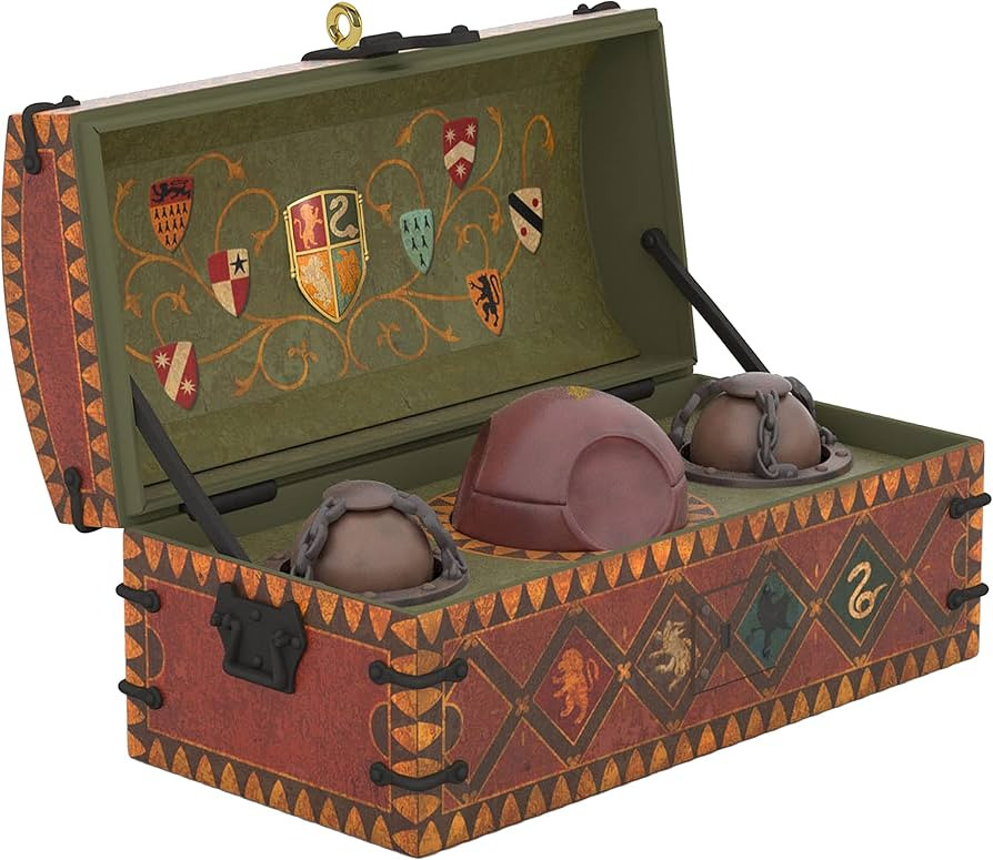 Hallmark Keepsake Plastic Christmas Ornament 2022, Harry Potter Quidditch Set with Motion | Amazon (US)