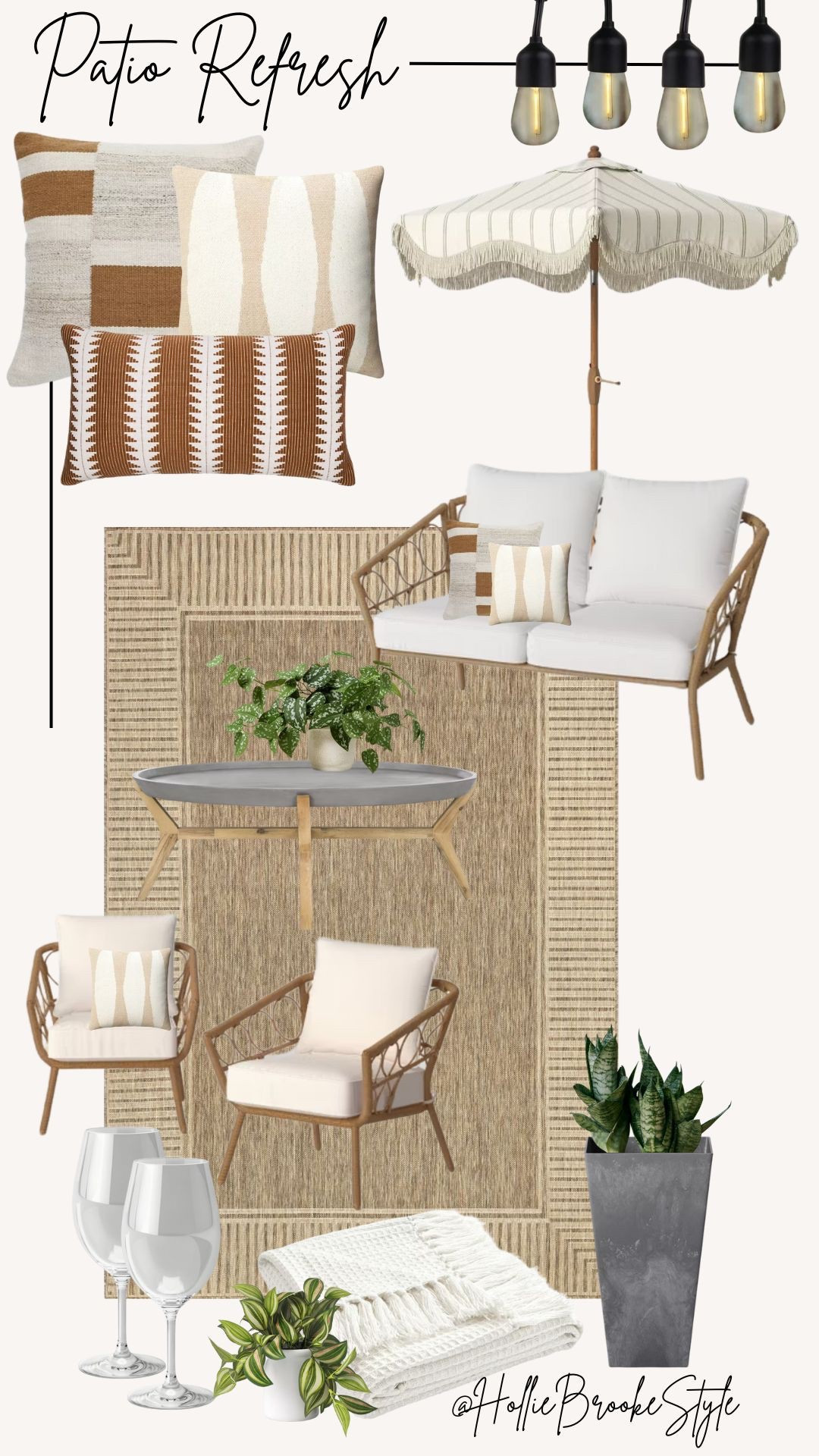 Target patio styling using neutral tones!

Patio decor
Patio set
Boho chic
Outdoor decor
Spring decor
Summer home
Outdoor umbrella 
Shatterproof wine glasses

#LTKFamily #LTKHome #LTKSaleAlert