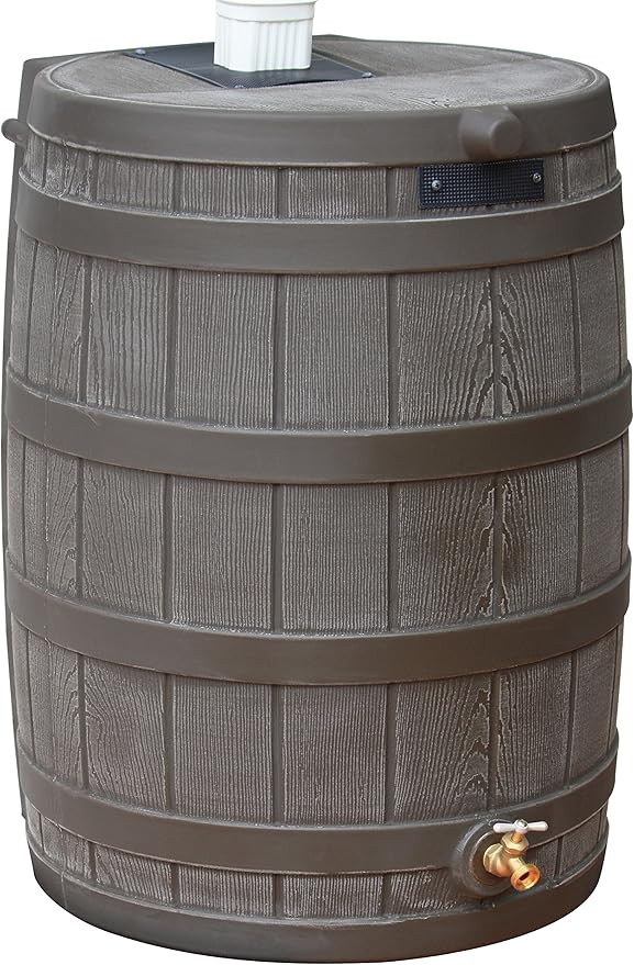 Good Ideas Rain Wizard 50 Gallon Plastic Rain Barrel for Outdoor Rainwater Collection and Storage... | Amazon (US)