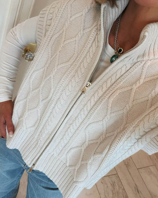Splendid x @Cellajaneblog Cable Knit Vest | Splendid