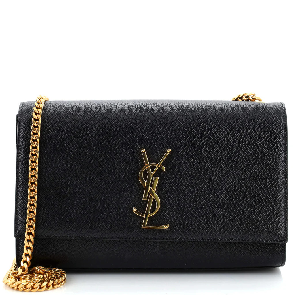 Classic Monogram Crossbody Bag Grainy Leather Large | Rebag