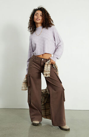 PacSun Brown Baggy Cargo Pants | PacSun