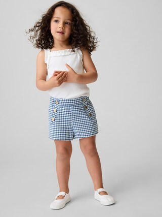 Baby & Toddler Sailor Gingham Denim Pull-On Shorts | Gap (US)