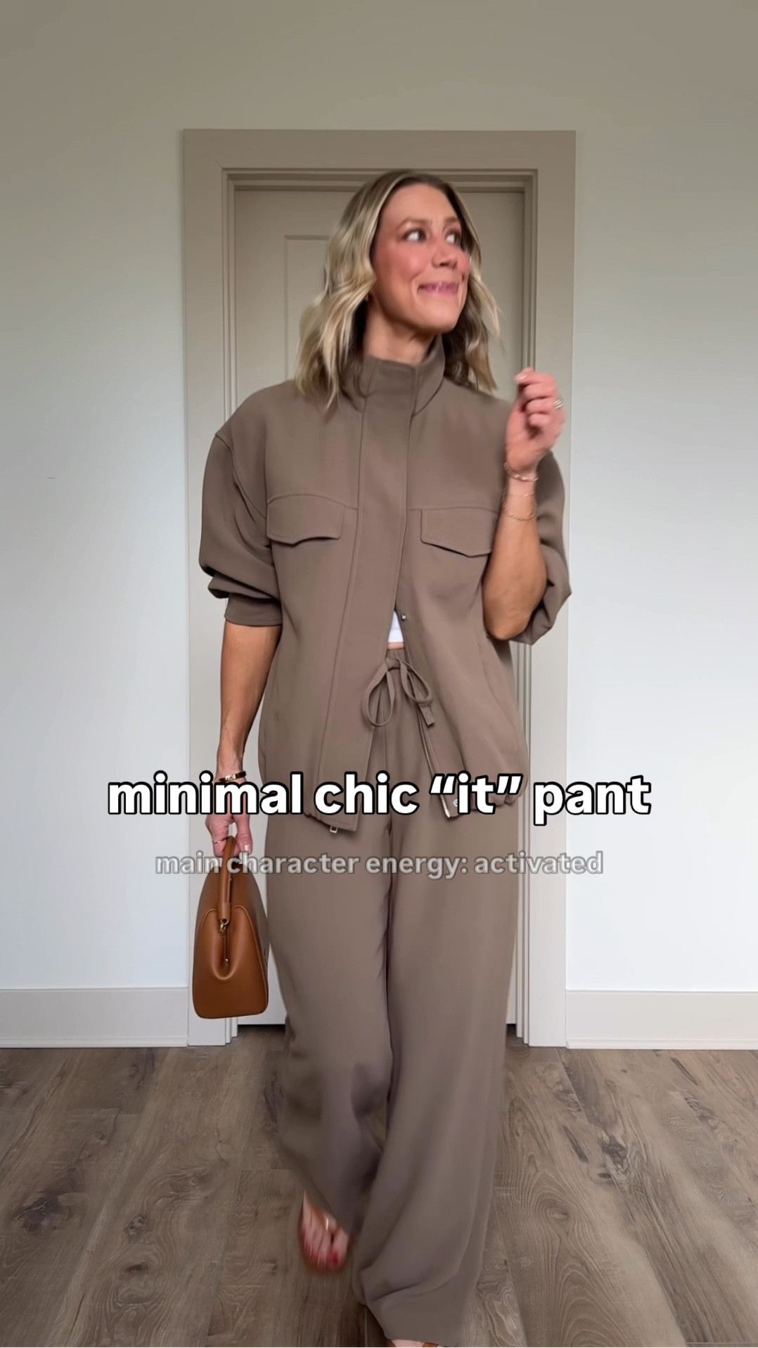 Wearing small in crepette pants (color: folio brown)

#LTKgrwm #LTKOver40 #LTKootd