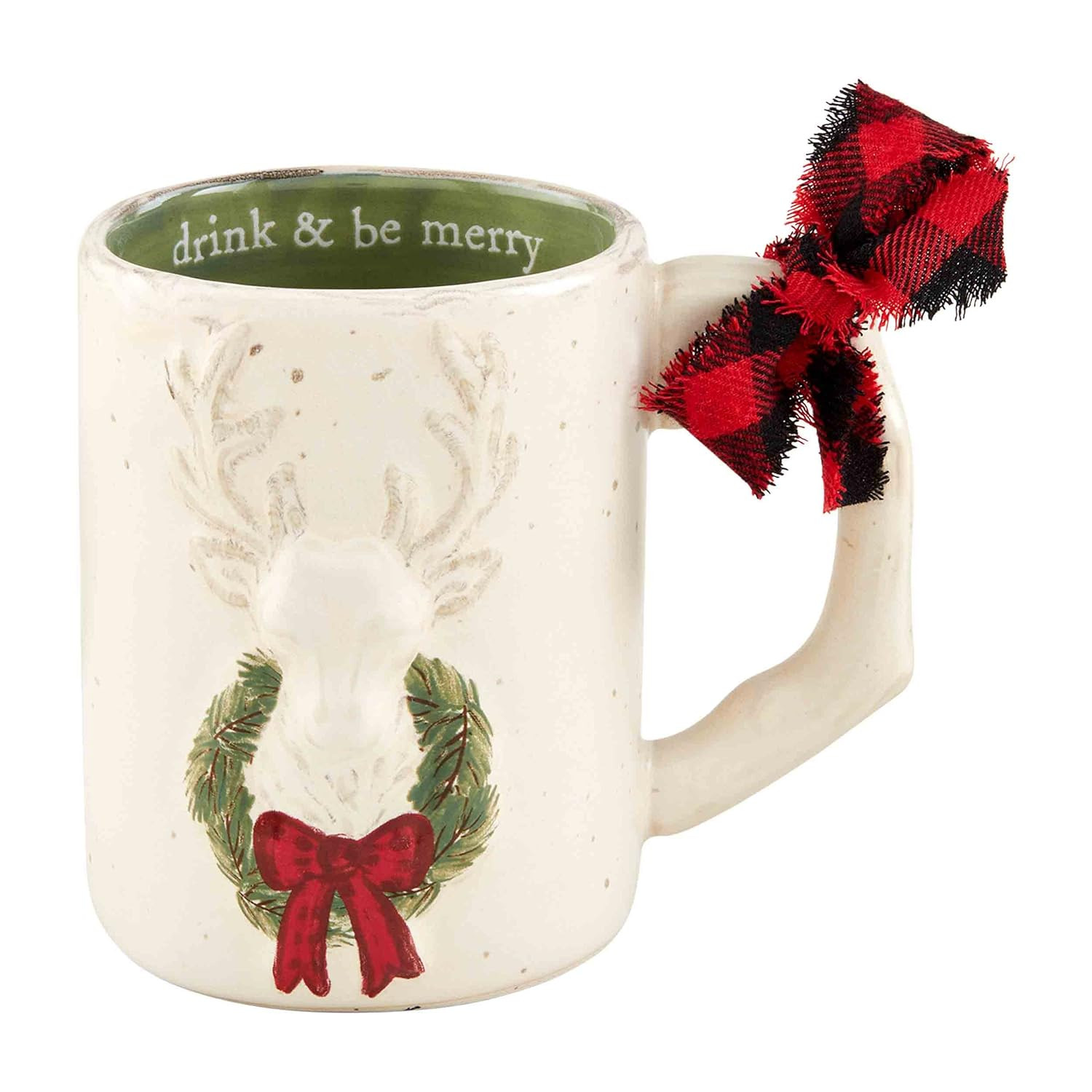 Mud Pie Lodge Patterned Mug, Deer, 16 oz | Amazon (US)