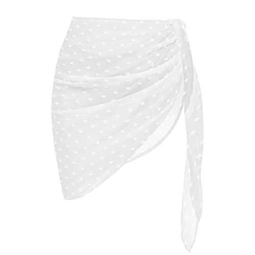 Ekouaer Womens 2025 Sarongs Beach Wraps Chiffon Beach Cover Up Short Sheer Bikini Wraps S-3XL | Amazon (US)