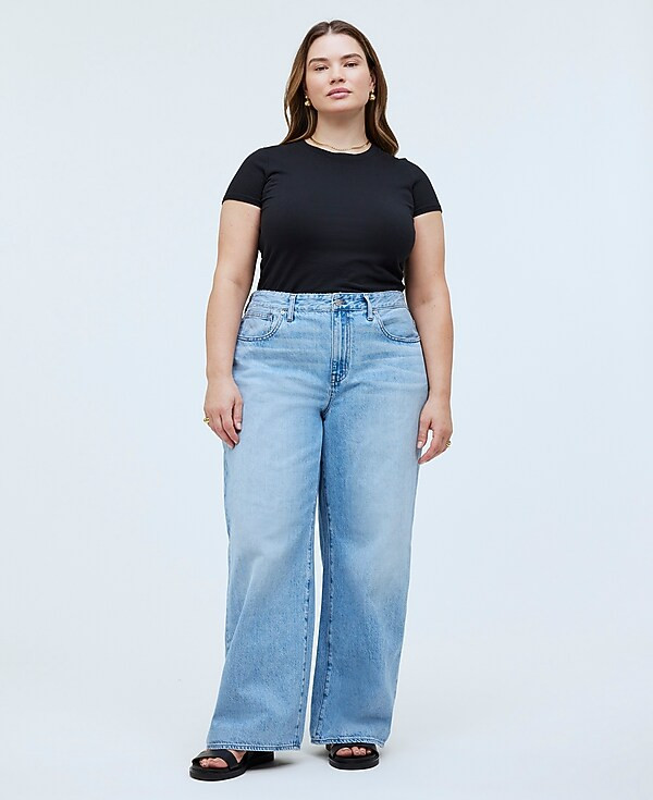Plus Superwide-Leg Jeans in Ahern Wash: Airy Denim Edition | Madewell