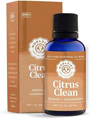 Woolzies 100% Pure & Natural Citrus Clean Essential Oil Blend |Orange & Lemongrass Therapeutic Gr... | Amazon (US)