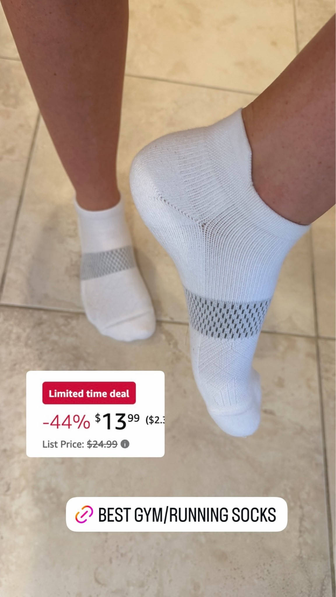 Best athletic socks!! And they’re on Deal! ￼

#LTKMidsize #LTKSaleAlert #LTKActive