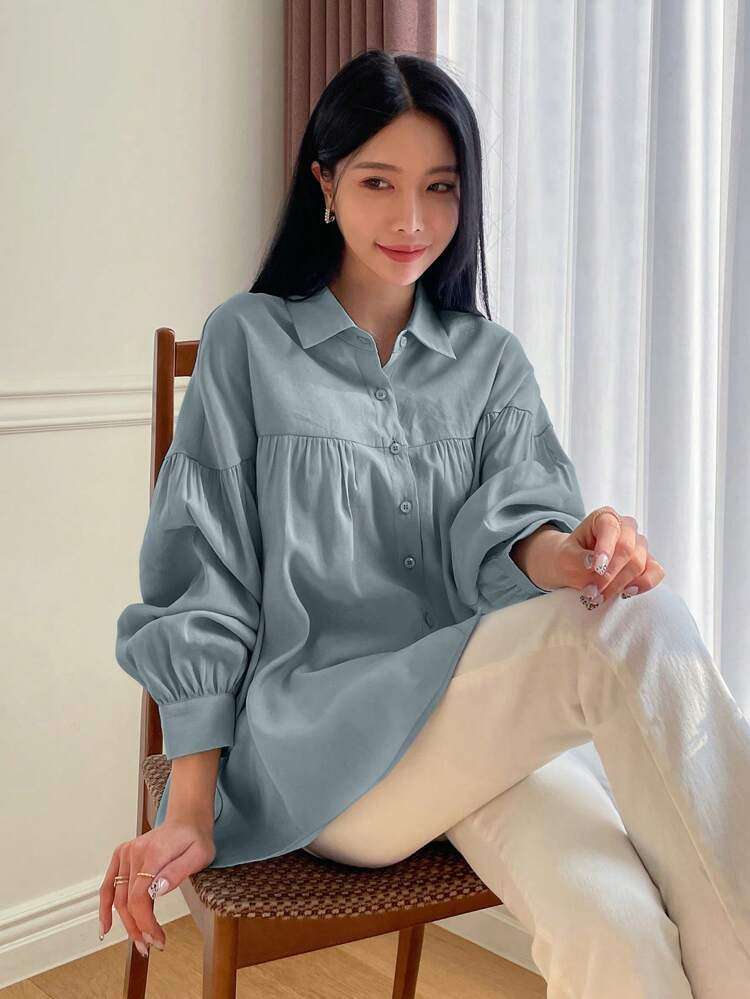 DAZY Shirt mit Drop Shoulder Knopf vorne,
       
              
              16.99€        
 ... | SHEIN