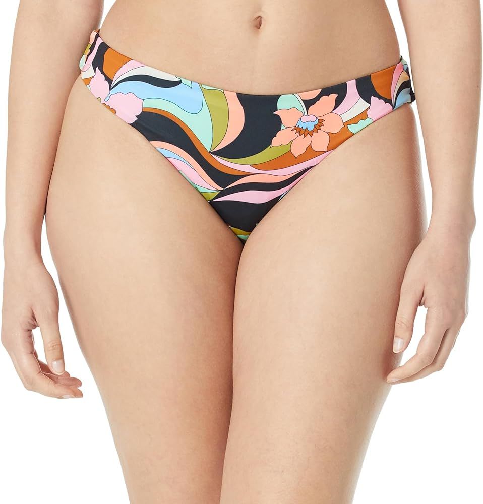Billabong Women's Standard Dont Trip Reversible Lowrider Bikini Bottom, Black Pebble, Medium | Amazon (US)