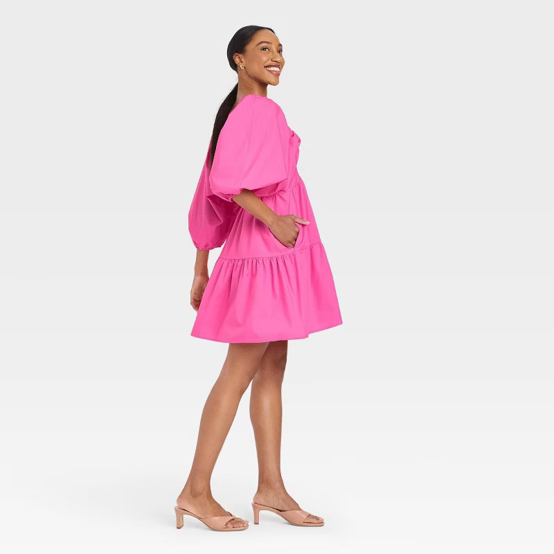 Women's Short Sleeve A-Line Dress - A New Day™ | Target