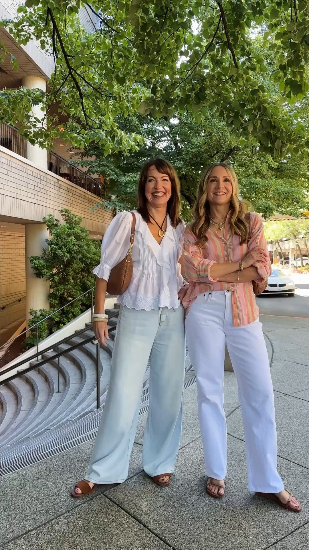 In our happy place at @bellevuecollection mall!🛍️ @Nordstrom anniversary sale preview is live and we’re curating all the best finds + sharing sale tips & tricks!

Comment SHOP for outfit links and to get details on how to best shop the sale!💛

@Splendid lounge denim pants with @Madewell white top and @zsupplyclothing linen shirt with @abercrombie white jeans and @frankie4 sandals

#LTKSaleAlert #LTKOver40 #LTKootd