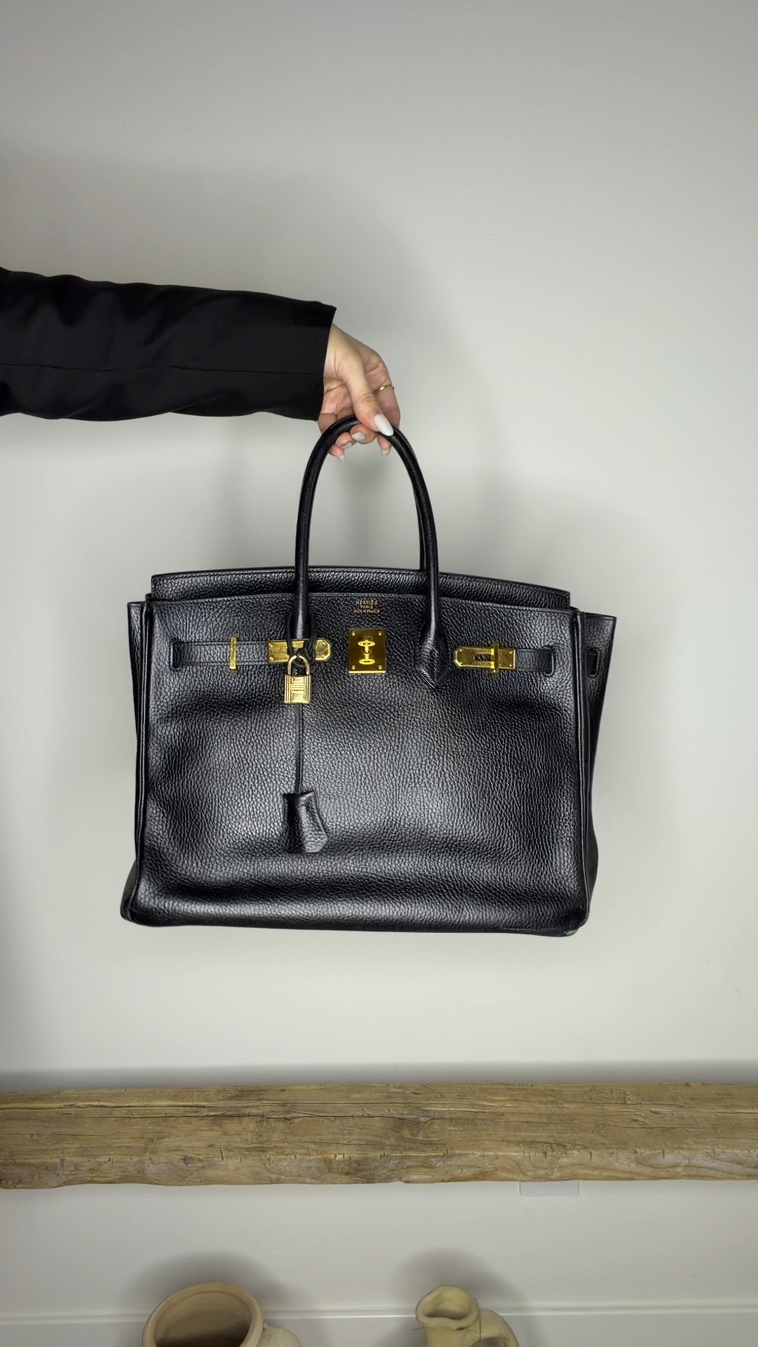 Found this vintage Hermes Birkin 35 in black with gold hardware for a good price. Got my from fashiophile, a trusted reseller of pre-owned luxury goods. Tagging all the places you can find one just like that below
  
#hermes #birkin #black #gold #harware #leather #bag #tote #purse #vintage 

#LTKWorkwear #LTKgrwm #LTKootd

#LTKHoliday #LTKSaleAlert #LTKTravel