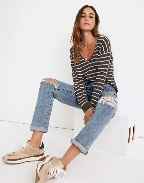 The Petite Girljean in Cadell Wash: Ripped Edition | Madewell