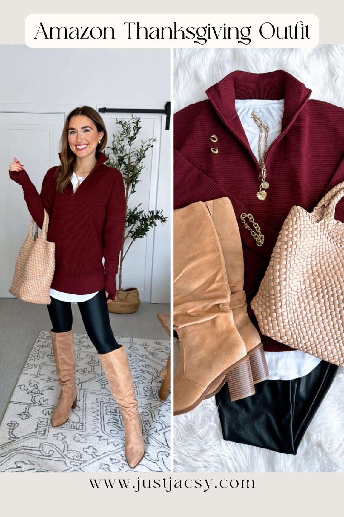 Thanksgiving outfit idea all from Amazon!
Wearing true size in everything


Christmas, family photos, suede boots, comfy outfit, casual outfit, pullover, sweater, jeans, leggings

#LTKSeasonal #LTKHoliday #LTKGiftGuide